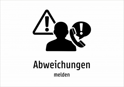 Abweichungen - melden