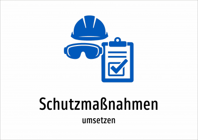 Schutzmaßnahmen - umsetzen