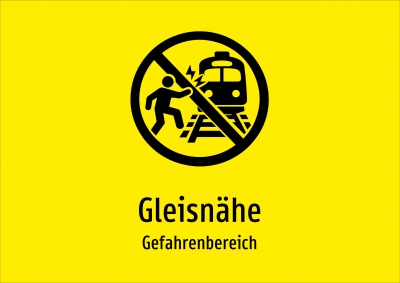 Gleisnähe - Gefahrenbereich
