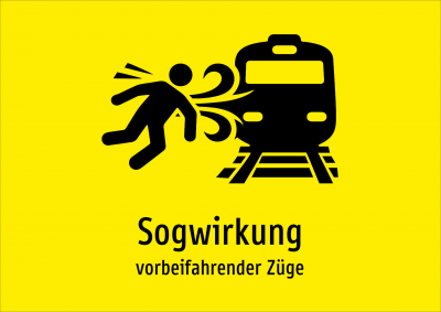Sogwirkung - vorbeifahrender Züge