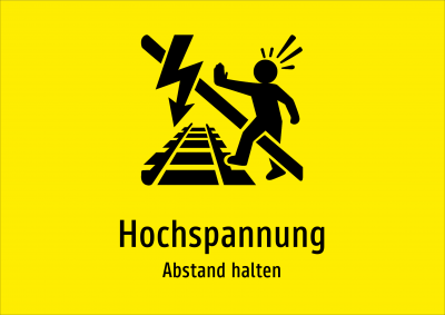 Hochspannung - Abstand halten