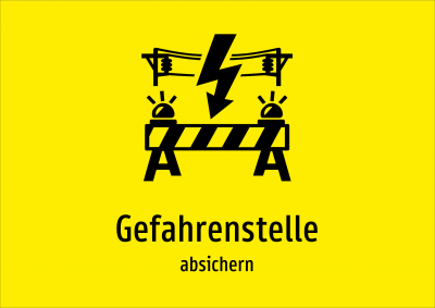 Gefahrenstelle - absichern