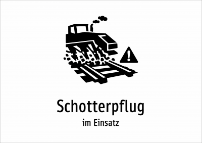 Schotterpflug - im Einsatz