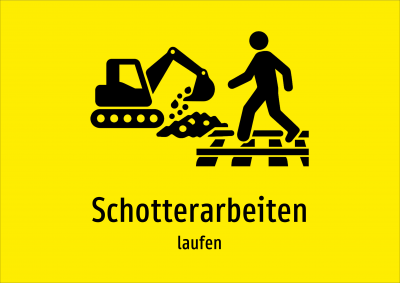Schotterarbeiten - laufen