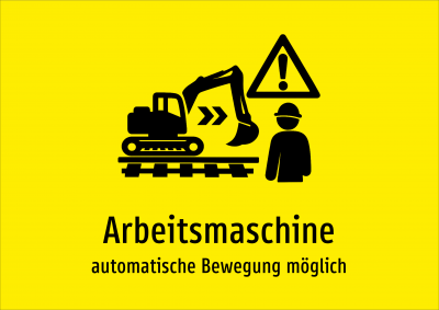 Arbeitsmaschine - automatische Bewegung möglich