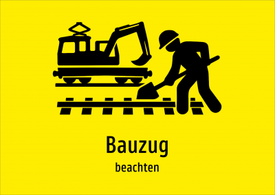 Bauzug - beachten