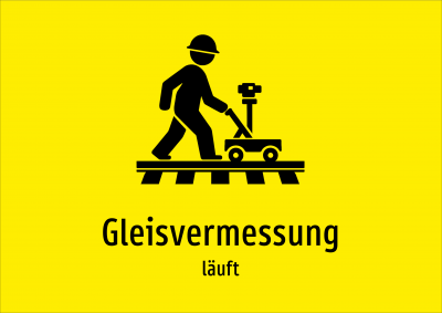 Gleisvermessung - läuft