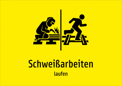 Schweißarbeiten - laufen