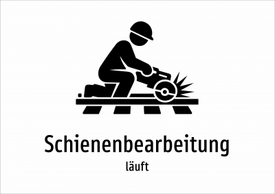 Schienenbearbeitung - läuft