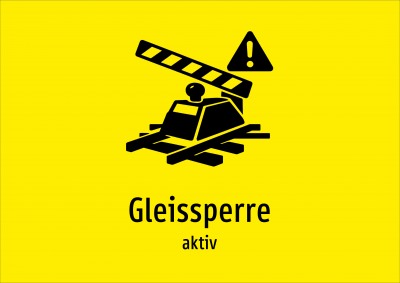 Gleissperre - aktiv