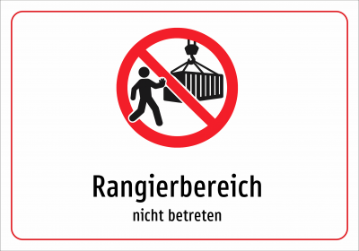 Rangierbereich - nicht betreten