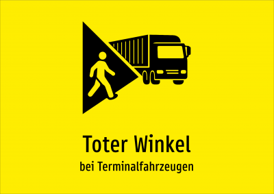 Toter Winkel - bei Terminalfahrzeugen