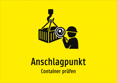 Anschlagpunkt - Container prüfen