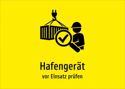 Hafengerät - vor Einsatz prüfen
