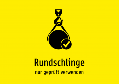 Rundschlinge - nur geprüft verwenden