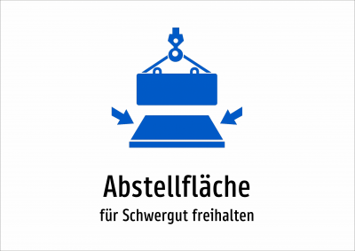 Abstellfläche - für Schwergut freihalten