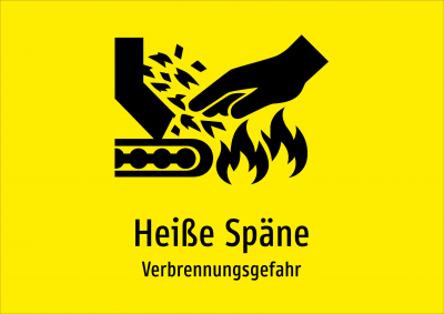Heiße Späne - Verbrennungsgefahr