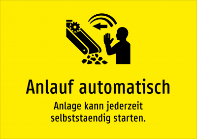 Anlauf automatisch - Anlage kann jederzeit selbststaendig starten.