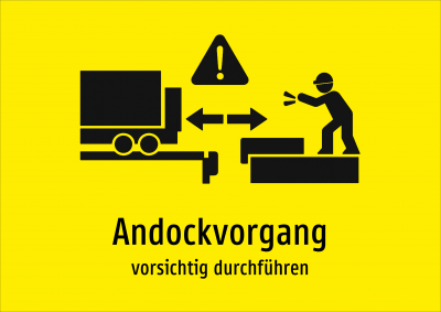 Andockvorgang - vorsichtig durchführen