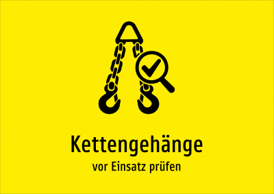 Kettengehänge - vor Einsatz prüfen