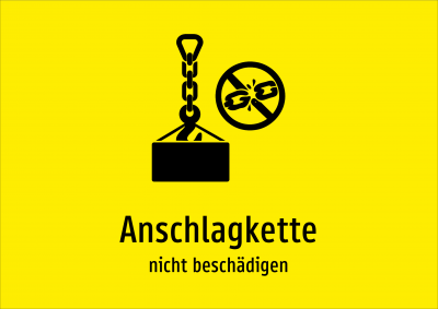 Anschlagkette - nicht beschädigen