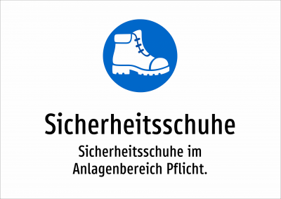 Sicherheitsschuhe - Sicherheitsschuhe im Anlagenbereich Pflicht.