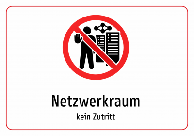 Netzwerkraum - kein Zutritt