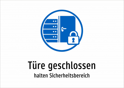 Türe geschlossen - halten Sicherheitsbereich