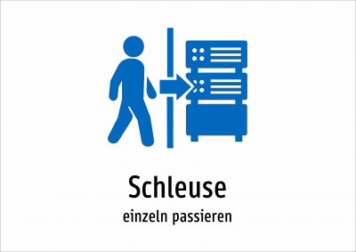 Schleuse - einzeln passieren