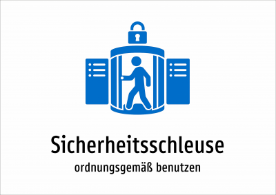 Sicherheitsschleuse - ordnungsgemäß benutzen