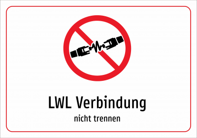 LWL Verbindung - nicht trennen