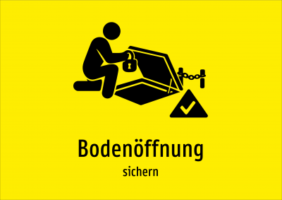 Bodenöffnung - sichern
