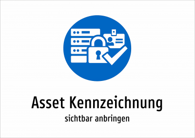 Asset Kennzeichnung - sichtbar anbringen