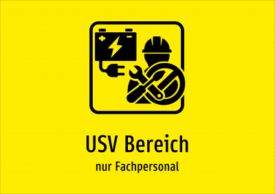 USV Bereich - nur Fachpersonal