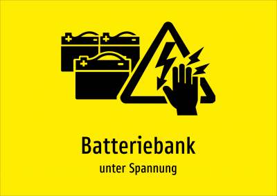 Batteriebank - unter Spannung