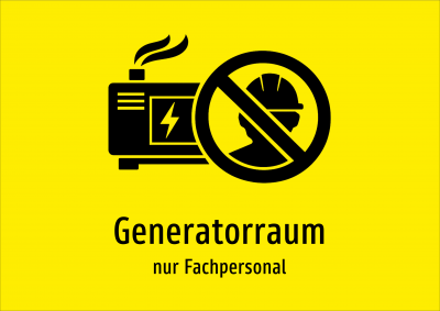 Generatorraum - nur Fachpersonal