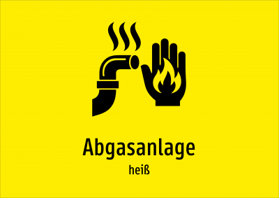 Abgasanlage - heiß