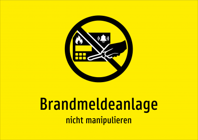 Brandmeldeanlage - nicht manipulieren