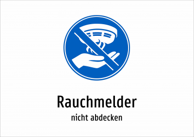 Rauchmelder - nicht abdecken