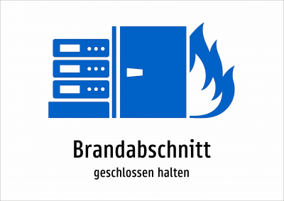 Brandabschnitt - geschlossen halten