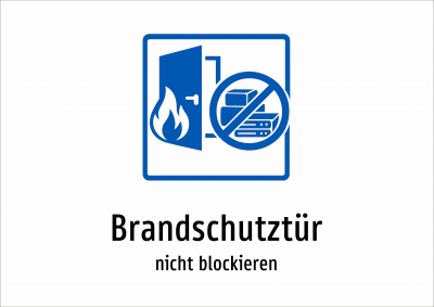 Brandschutztür - nicht blockieren