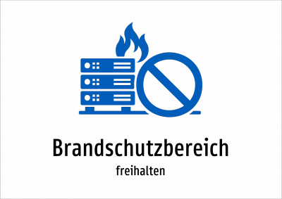 Brandschutzbereich - freihalten