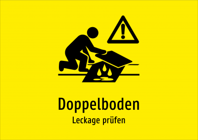 Doppelboden - Leckage prüfen