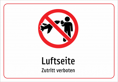 Luftseite - Zutritt verboten