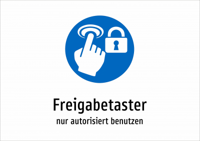 Freigabetaster - nur autorisiert benutzen