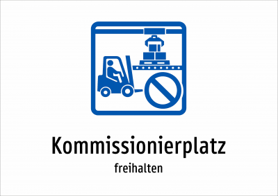 Kommissionierplatz - freihalten