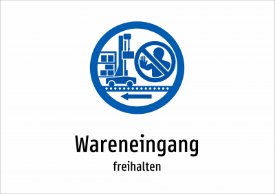 Wareneingang - freihalten
