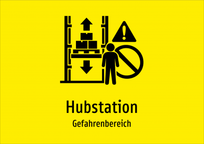 Hubstation - Gefahrenbereich