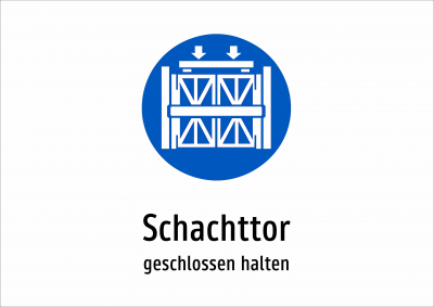 Schachttor - geschlossen halten