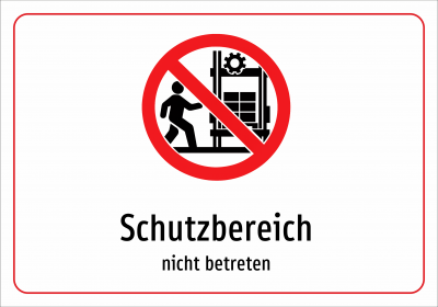 Schutzbereich - nicht betreten